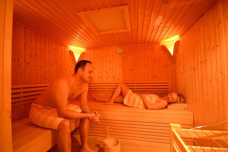 Sauna in the Sporthotel Kitz in Bruck